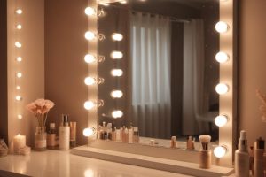 Гримерное зеркало с лампочковой подсветкой: устройство и уход