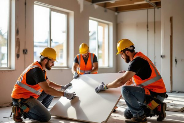 Использование гипсокартона в частном и промышленном строительстве